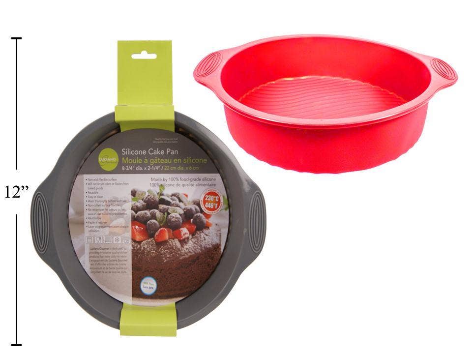 Luciano Gourmet - Wholesale Cake Pan - L.Gourmet 9"Dia. x2.5"H Silicone Cake Pan0