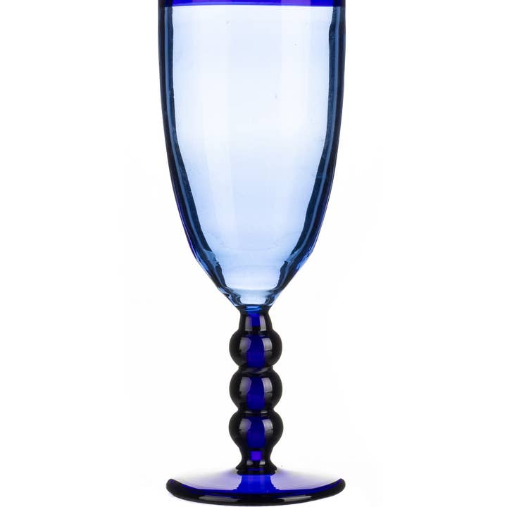 Shoeless Joe Ltd - Wholesale Wine Glass - Ink Blue Flute0