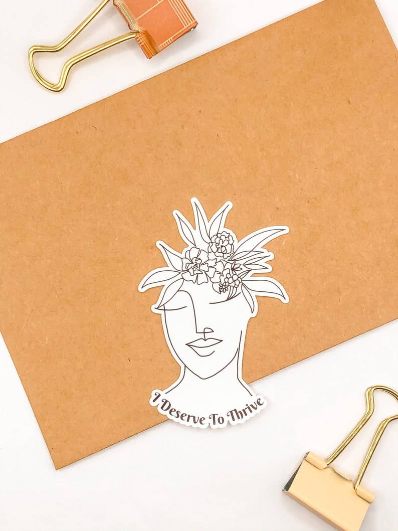 Adaeze and Company LLC - Wholesale Sticker - Deserve To Thrive Vinyl Sticker