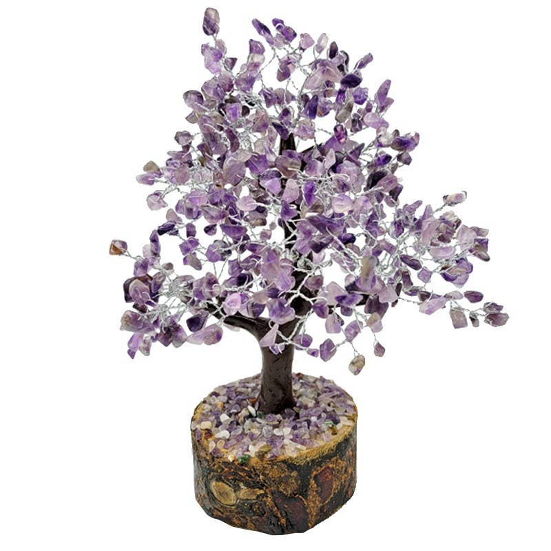 Artisans de Madagascar - Wholesale Spiritual Stone/Crystal - Tree of Happiness Amethyst 500 stones 25 cm0