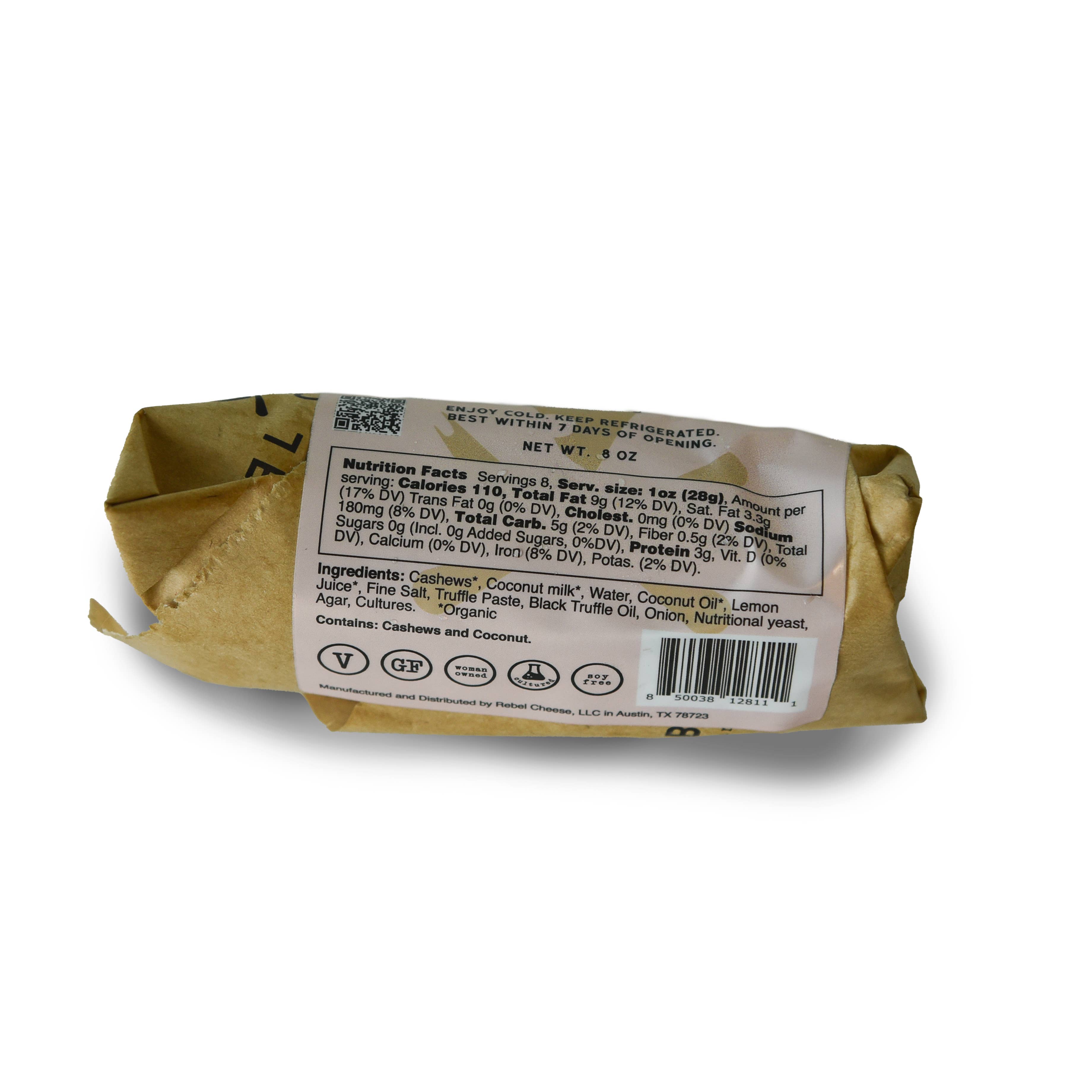 Rebel Cheese - Wholesale Cheese - Truffle Chèvre Plant Based - 4 oz2