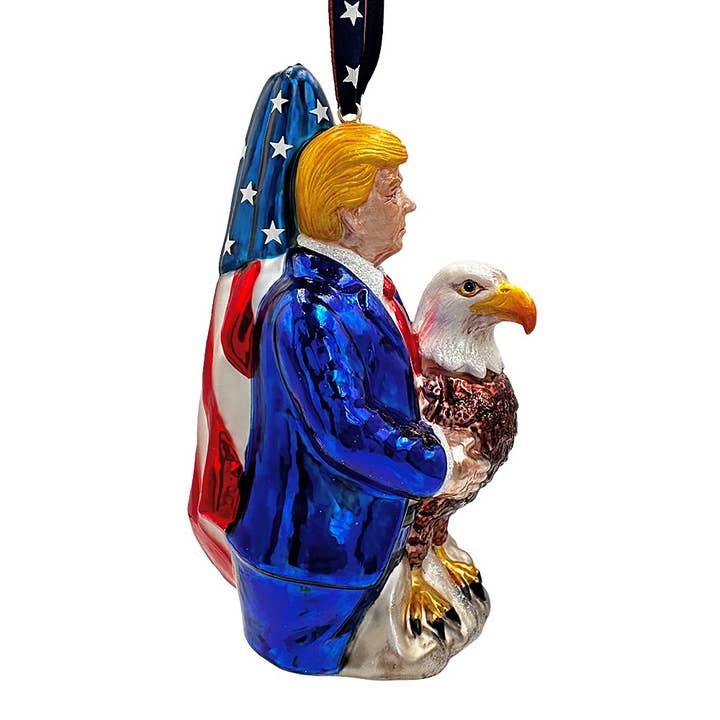 OrnamentallyYou - Wholesale Ornament - Exclusive Premium President Trump Glass Christmas Ornament5