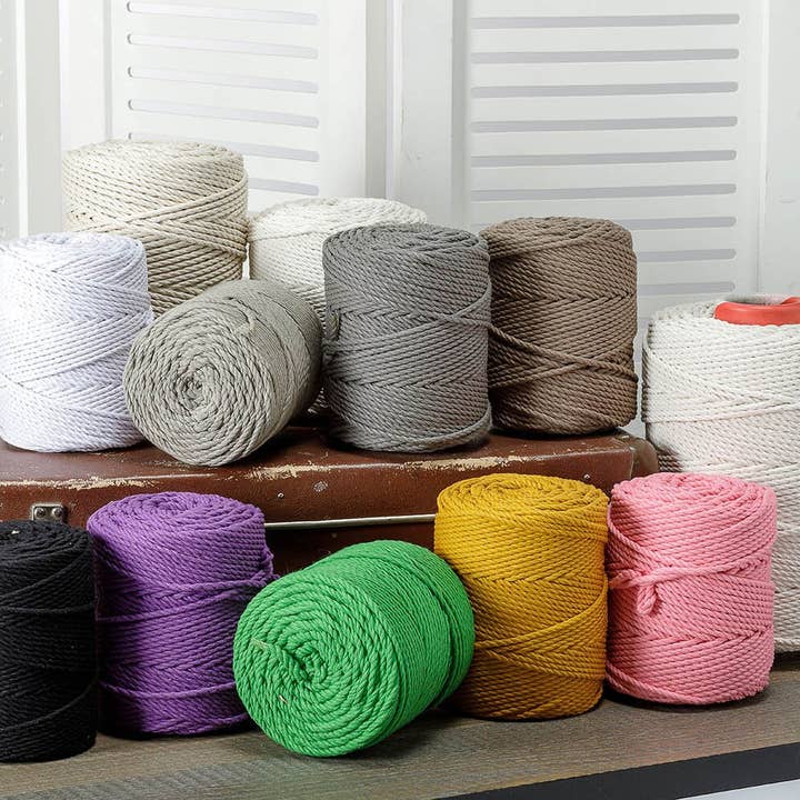 woolexperts – wholesale Garn – 4 mm Makramégarn, Rep, Snöre, Garn & Tillbehör #4