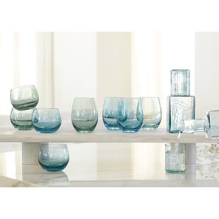 Santa Barbara Design Studio by Creative Brands - Wholesale Drinking Glass/Cup - Decanter Bottle & Glass Set - Blue