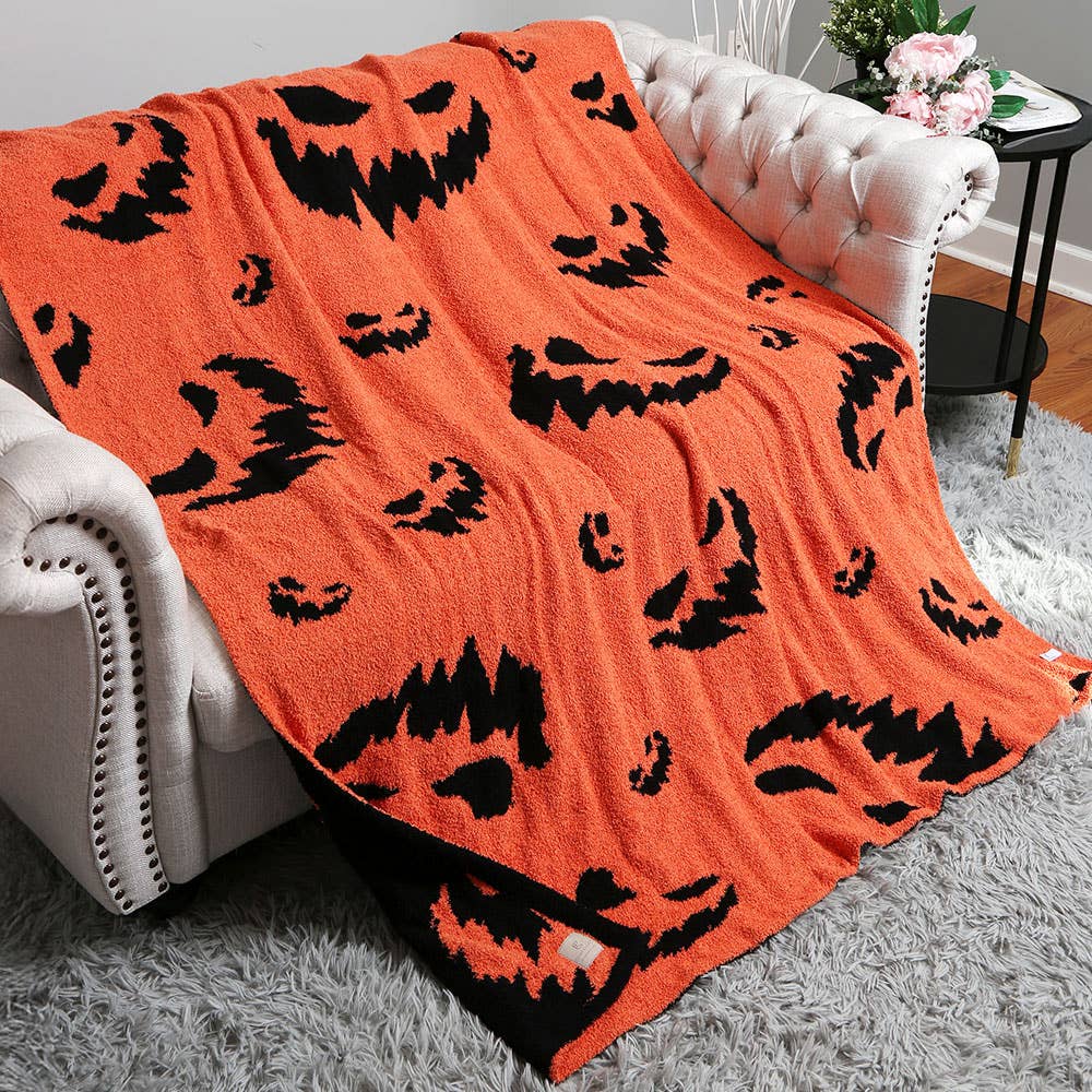 Sensibling Corp. - Wholesale Throw blanket - Halloween Bat Patterned Reversible Throw Blanket12
