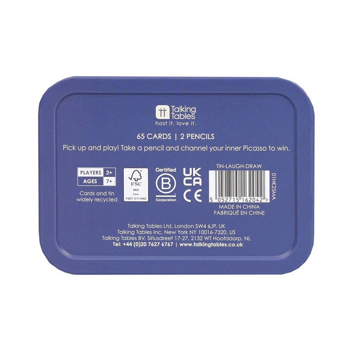 Talking Tables USA - Wholesale Card Game - Laugh in a Tin - Display - 4 Pack| Fun Card Games |6