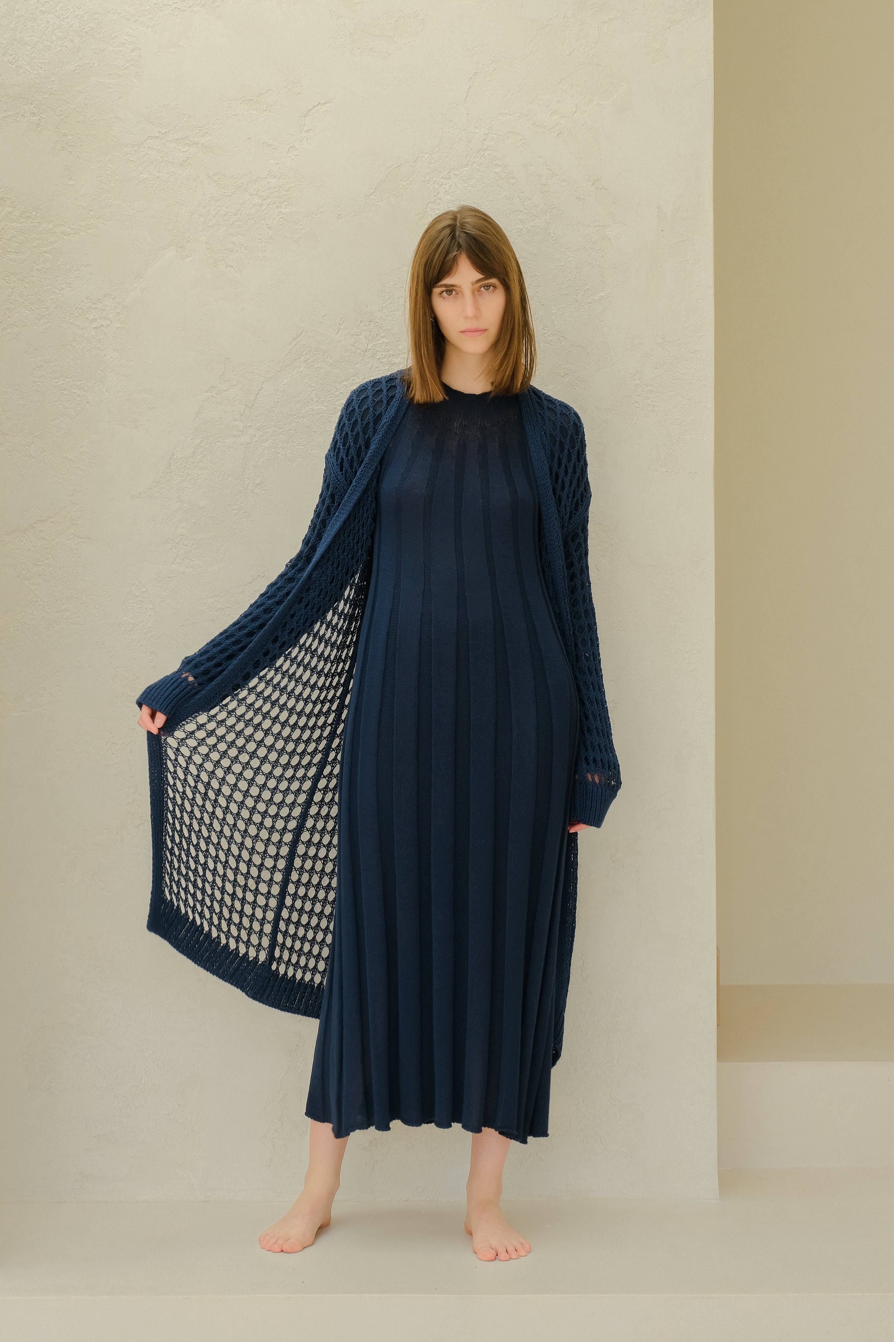 Lèmme – Engroshandel Cardigan - Dame – Fin bomulds hæklet maxi-cardigan14