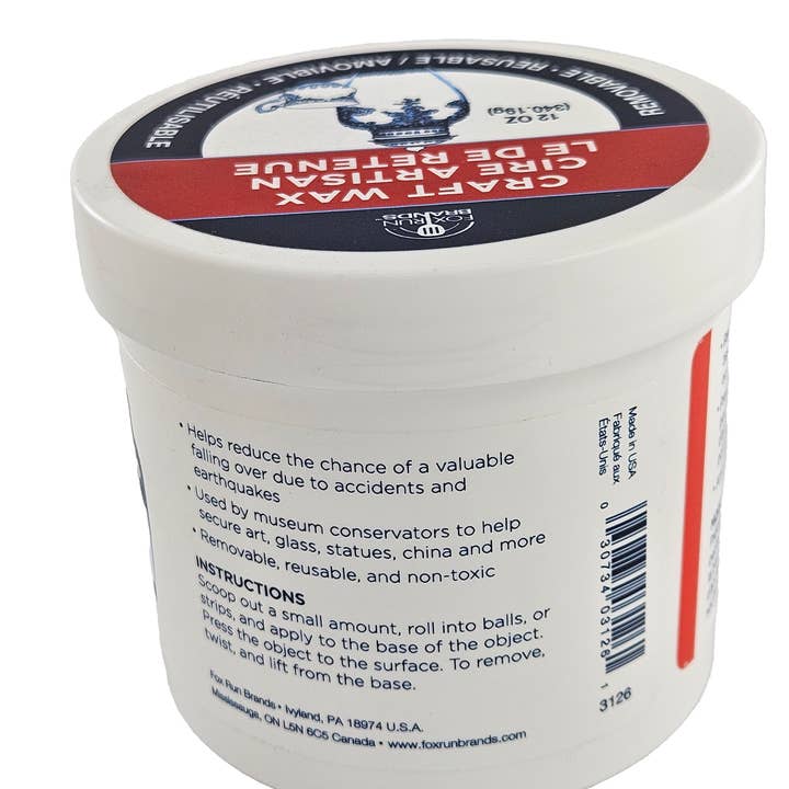 Fox Run Brands - Wholesale Sealing Wax - Fox Run Craft Wax, 12 Oz Jar of Removable Museum Grade Putty4