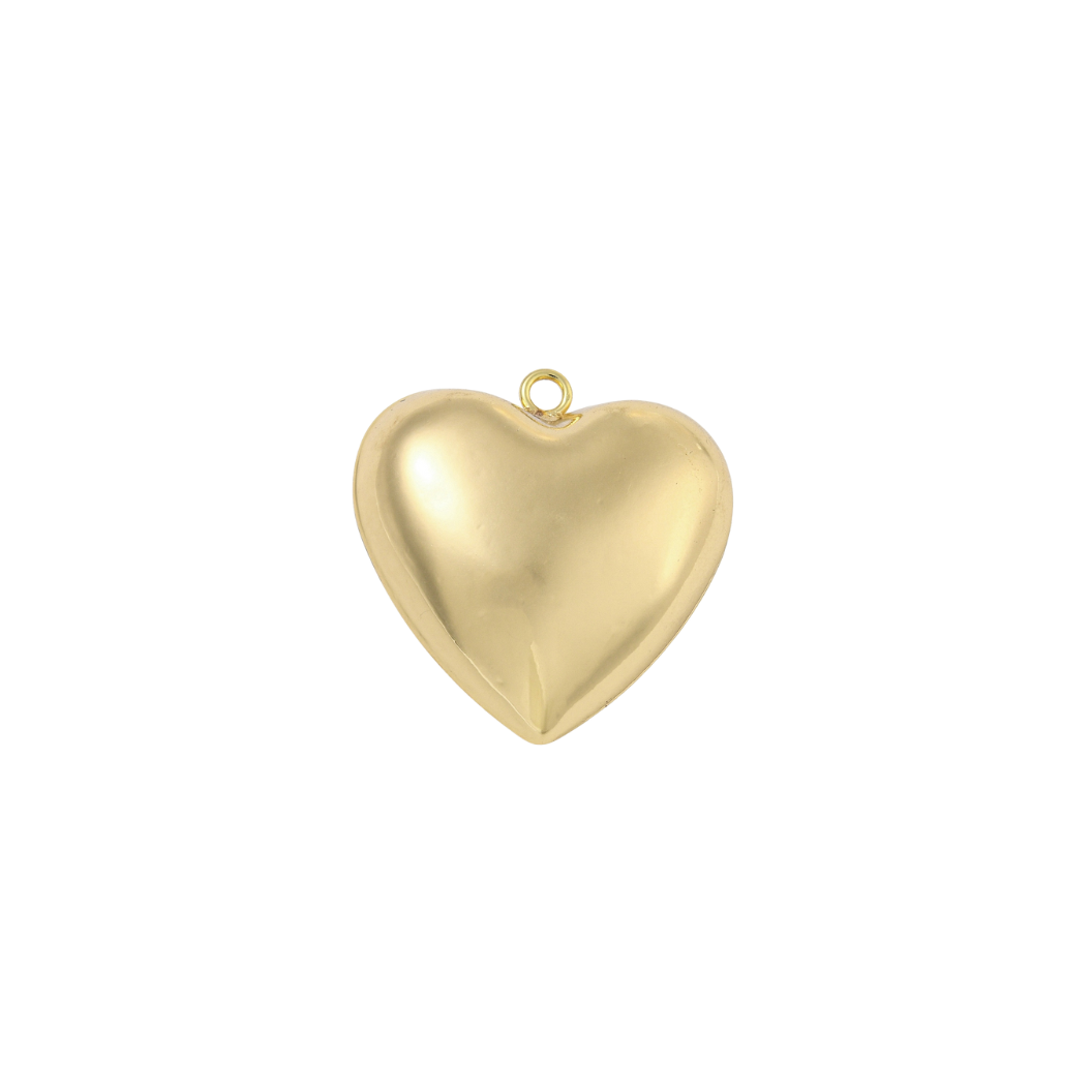 The Charm Bar Company - Wholesale Individual Charm/Pendant - Gold Embrace Heart Charm0