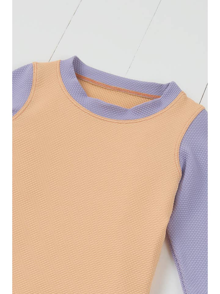 Peach Kids Long Sleeve Rash Vest for wholesale on Faire