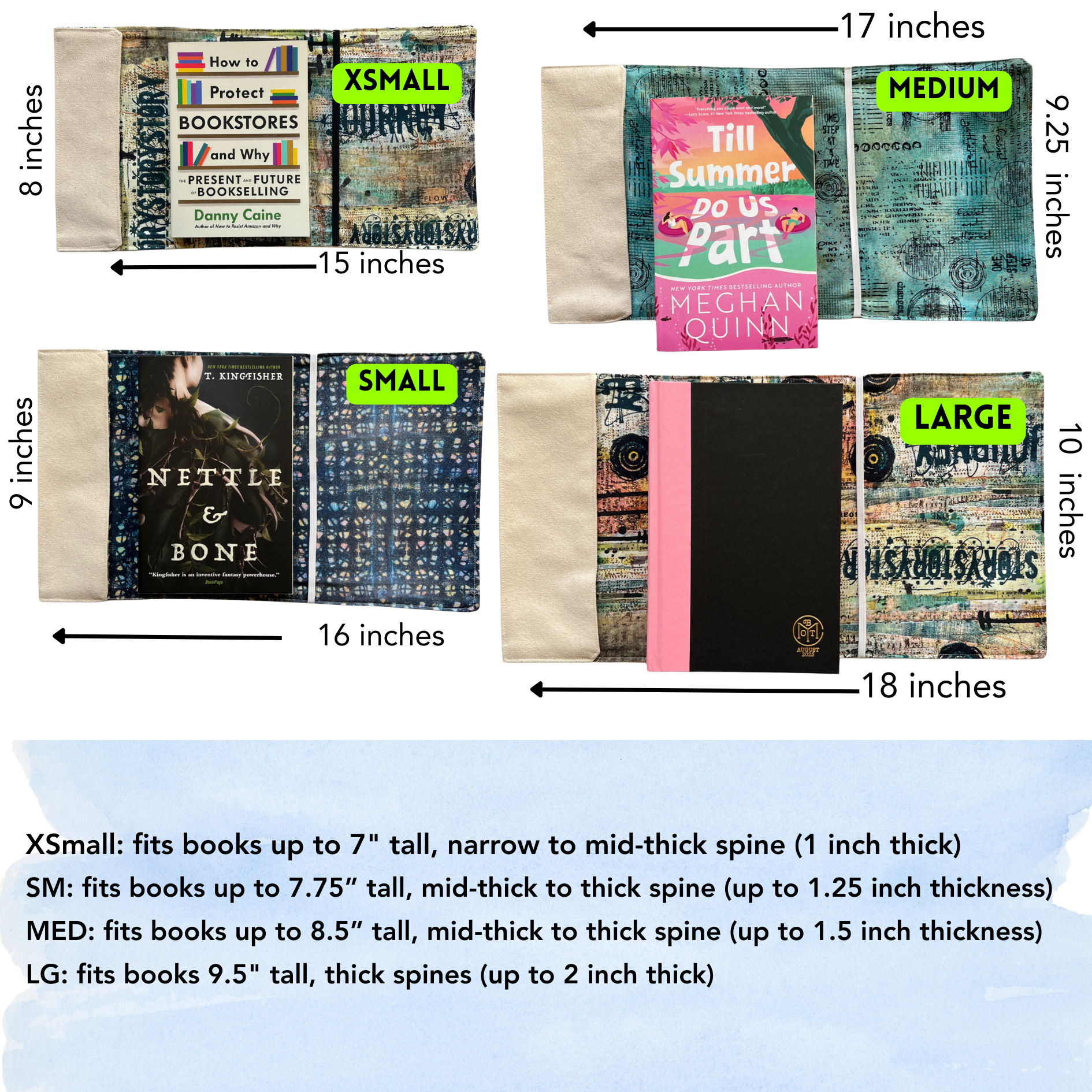 Pretty Clever Words – Capa de livro por atacado – Capa de Livro em Tecido - Não me interrompas enquanto estou a ler5