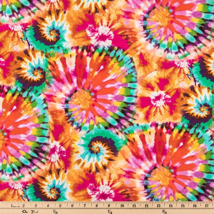 BibbyBubby - Wholesale Pet Bandana - Dog - Rainbow Tie Dye Dog Bandana (Snap-on, adjustable, 3 sizes)2