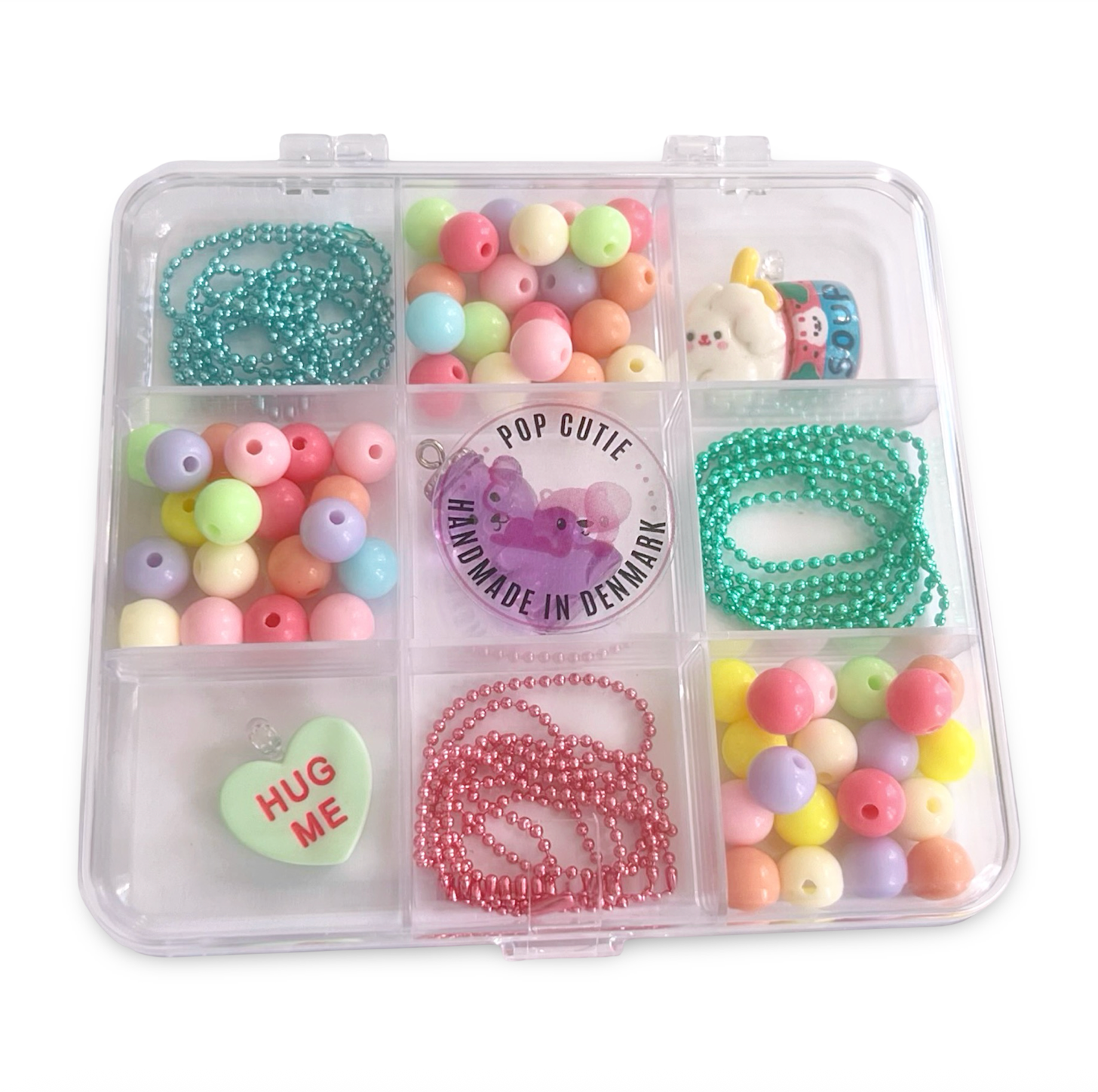 Pop Cutie Accessories & Gifts - Europe - Wholesale Dhz-sieraden - Kinderen - Doe-het-zelf Kit – Maak 3 stuks Kettingen - Kawaii Sieradendoos1