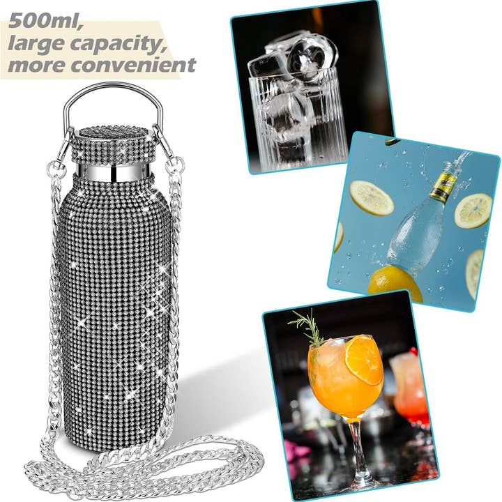 Diamond Water Bottle Bling Rhinestone Stainless Steel for wholesale on Faire5