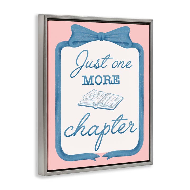 Stupell Industries - Wholesale Wall Sign - Chic Just One More Chapter - Framed Wall Art16