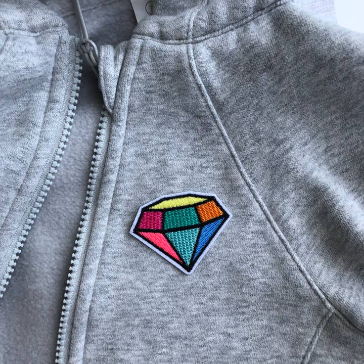 iconic mi - Wholesale Patch - Summer Vibe Multicolor Diamond Iron on Patch