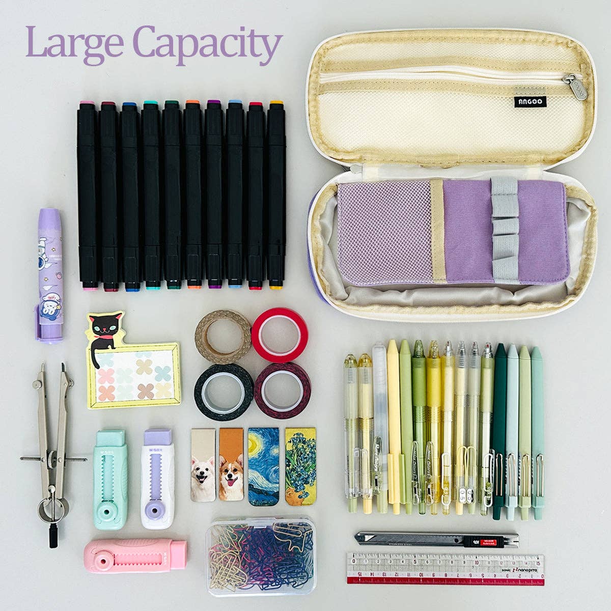 Wrapables.com - Wholesale Pencil Case/Pouch - Wrapables Large Capacity Pencil Case Expandable Pencil Pouch29