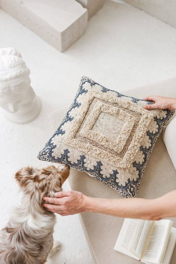 Living Multicultural - Wholesale Throw Pillow Cover - Hand Block Printed Boho Pillow Cover 50 x 50 cm | Lata2