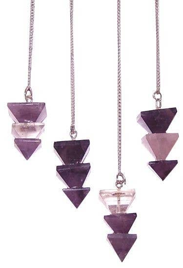 AW Artisan - Wholesale Spiritual Stone/Crystal - Special Pendulums - 3 Pyramids0