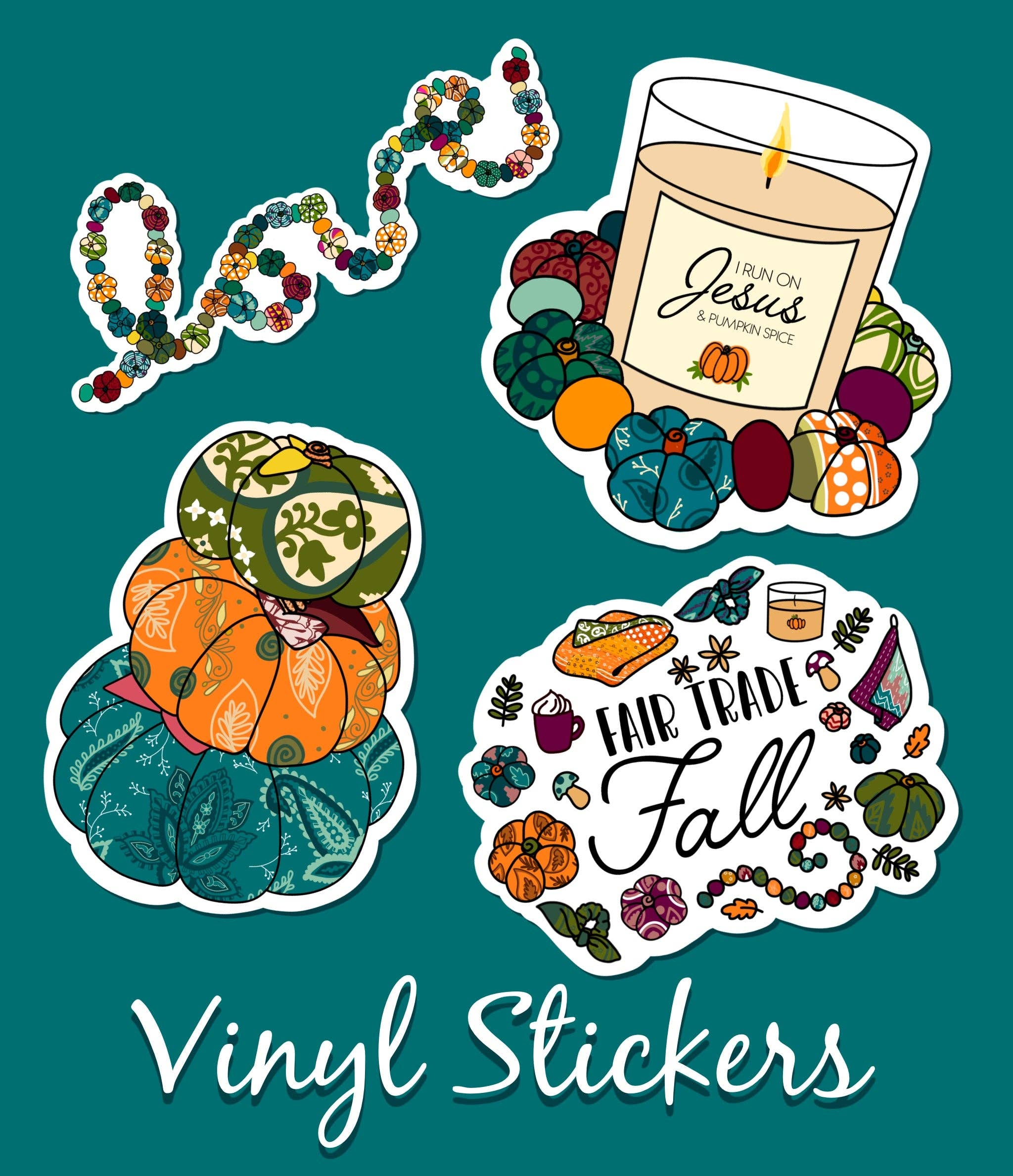 Asha Project – wholesale Sticker – Saree Pumpkin Stack | Vinyl Sticker | 2.1 in x 2.8 in5