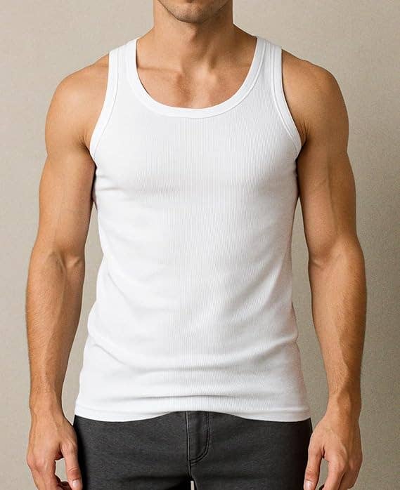 I-Wear Brands - Wholesale Tank Top - Men's - 12 Pack Men's 100% Cotton Ribbed Tank Top A-Shirt Undershirt1