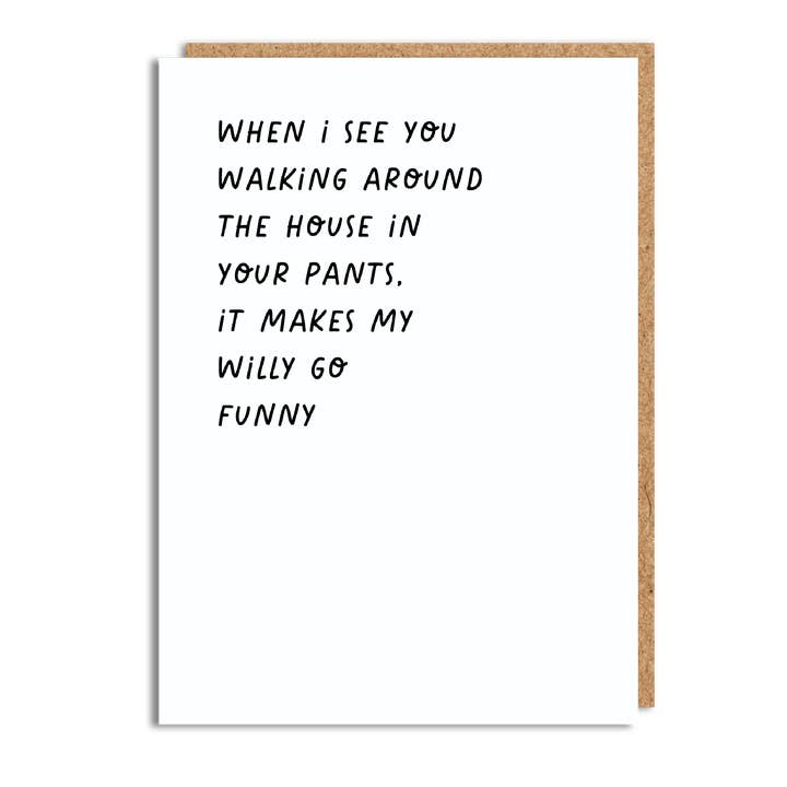 Funny Valentine's Card - 'Funny' for wholesale by The Buddy Fernandez Card Company