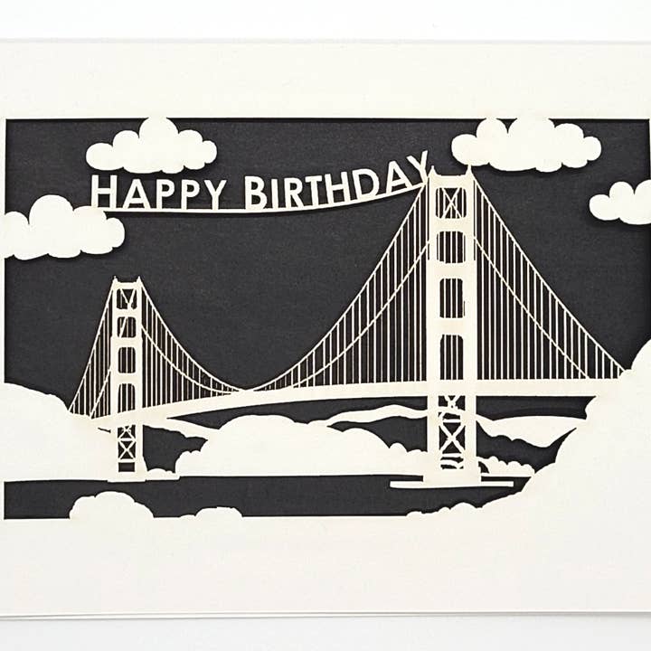 two hermanas - Wholesale Birthday Card - Happy Birthday - Golden Gate Bridge Birthday Card8