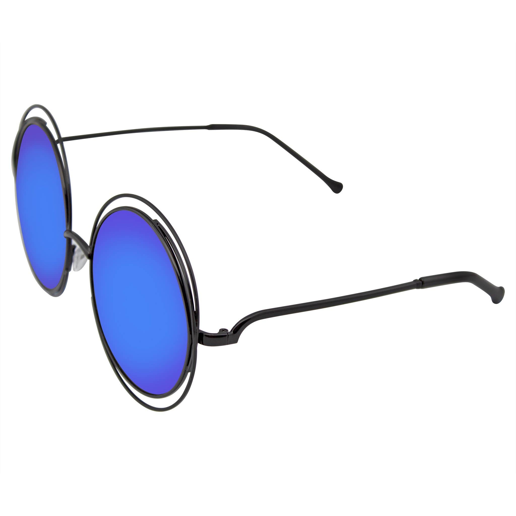 Emblem Eyewear - Wholesale Sunglasses - Women's - Round Sunglasses Double Wire Big Oversize Boho Circle Lens9