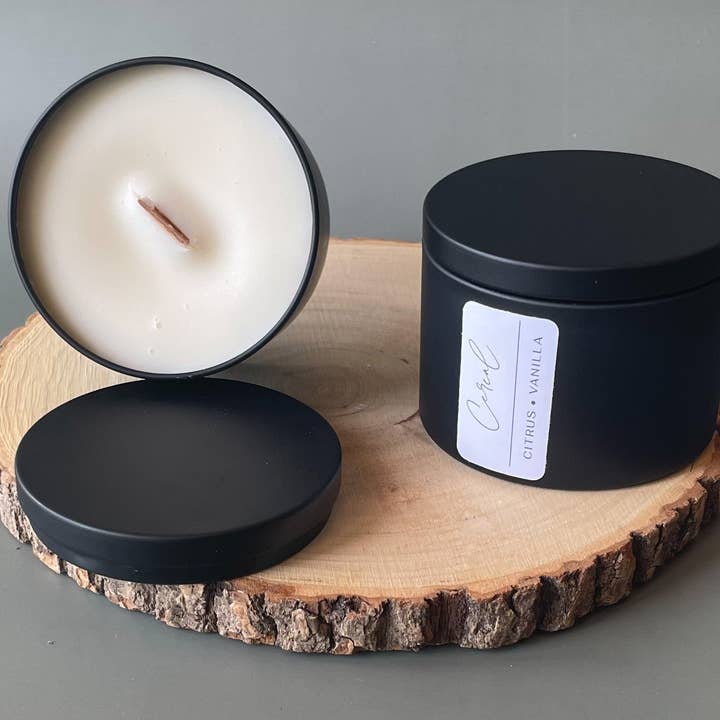 AKUKU - Wholesale Jar/Filled Candle - Cereal All year round soy wax Candle with wooden wick0