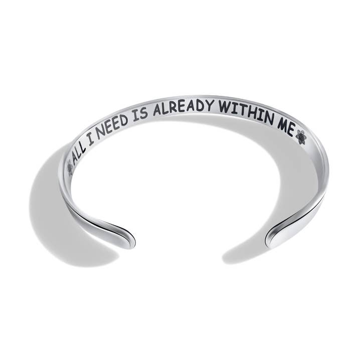 Future You Project® - Wholesale Cuff Bracelet - 'All I Need is Already Within Me' Mantra Cuff0