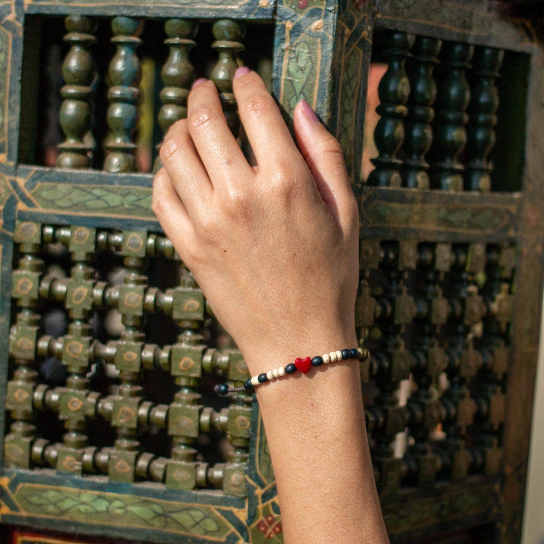 Love Is Project - Wholesale Beaded Bracelet - Tagua Heart Bracelet3