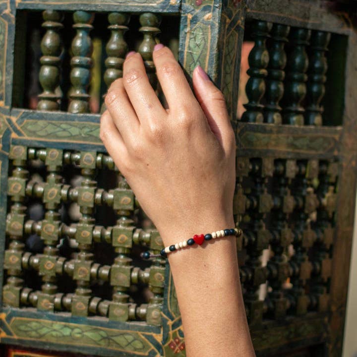 Love Is Project - Wholesale Beaded Bracelet - Tagua Heart Bracelet3