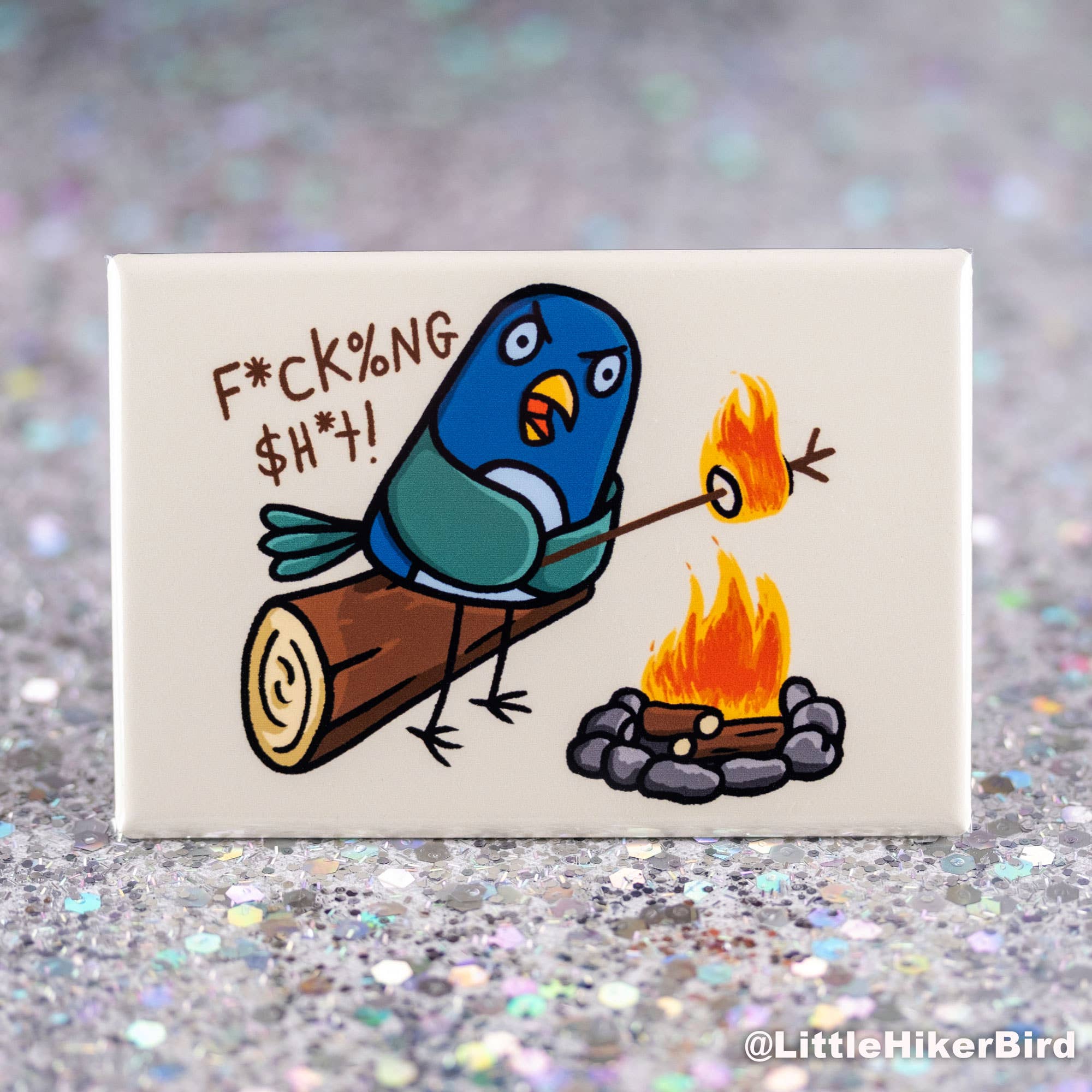 Little Hiker Bird - Vente Aimants - Aimant de réfrigérateur en forme de guimauve pour oiseaux - Cadeaux pour les amoureux des oiseaux