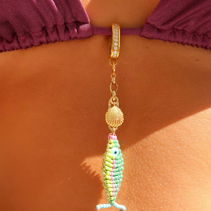 Cara O Sello Brand - Wholesale Keychain - Women's - Lucky Fish Bikini Charm1