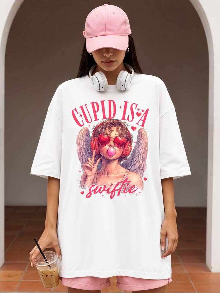 Women Soft Graphic Tee, Valentines Day, Swiftie for wholesale by Khristee