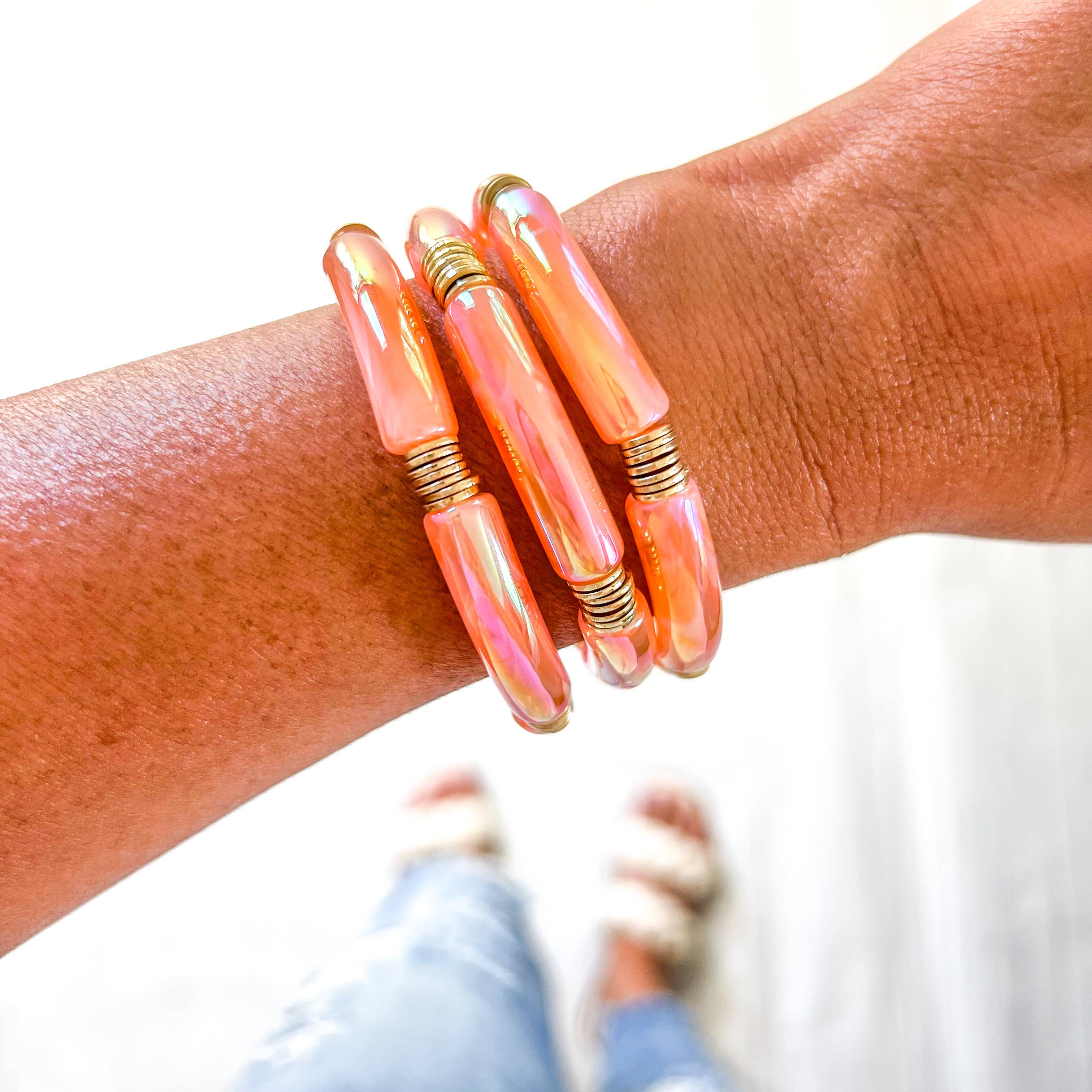 Savvy Bling - Wholesale Beaded Bracelet - Metallic Tube Bracelets72