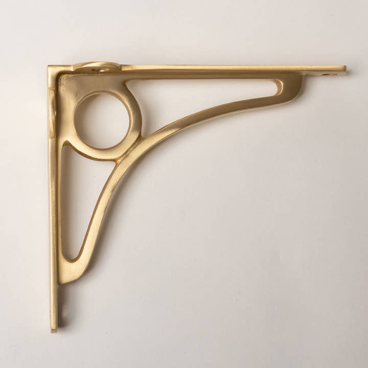 Brass bee - Wholesale Wall Mounted Shelf - Solid Brass Caraxes Shelf Brackets - Satin Brass5