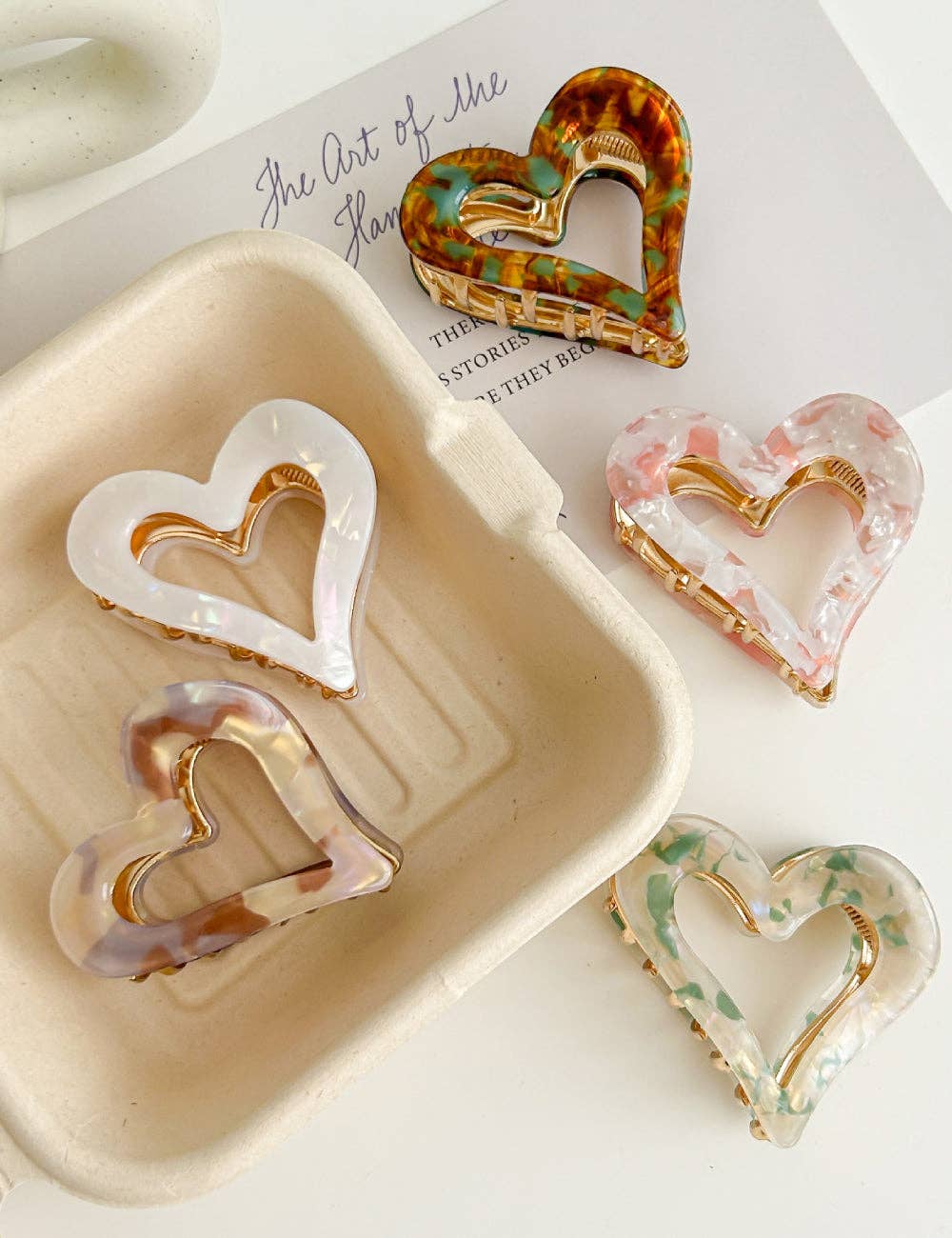 Dipped Shop - Wholesale Hair Clip - Women's - 2+Vintage Love Elegant Mediem Hair Clips DPJC22274