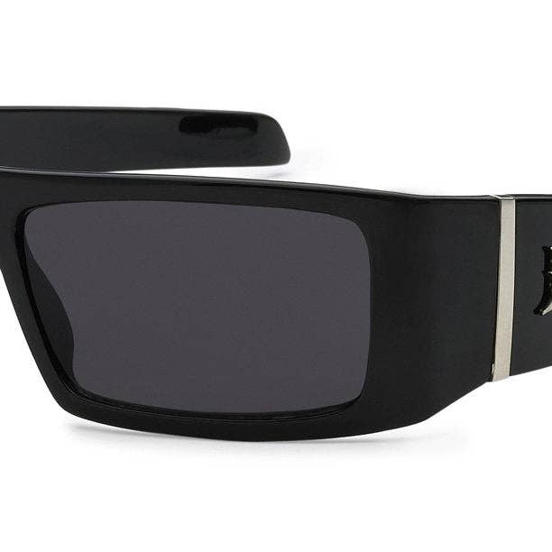 LOCS 8LOC9058-BK POLISH BLACK MEN'S SUNGLASSES for wholesale by Luna Sunglasses