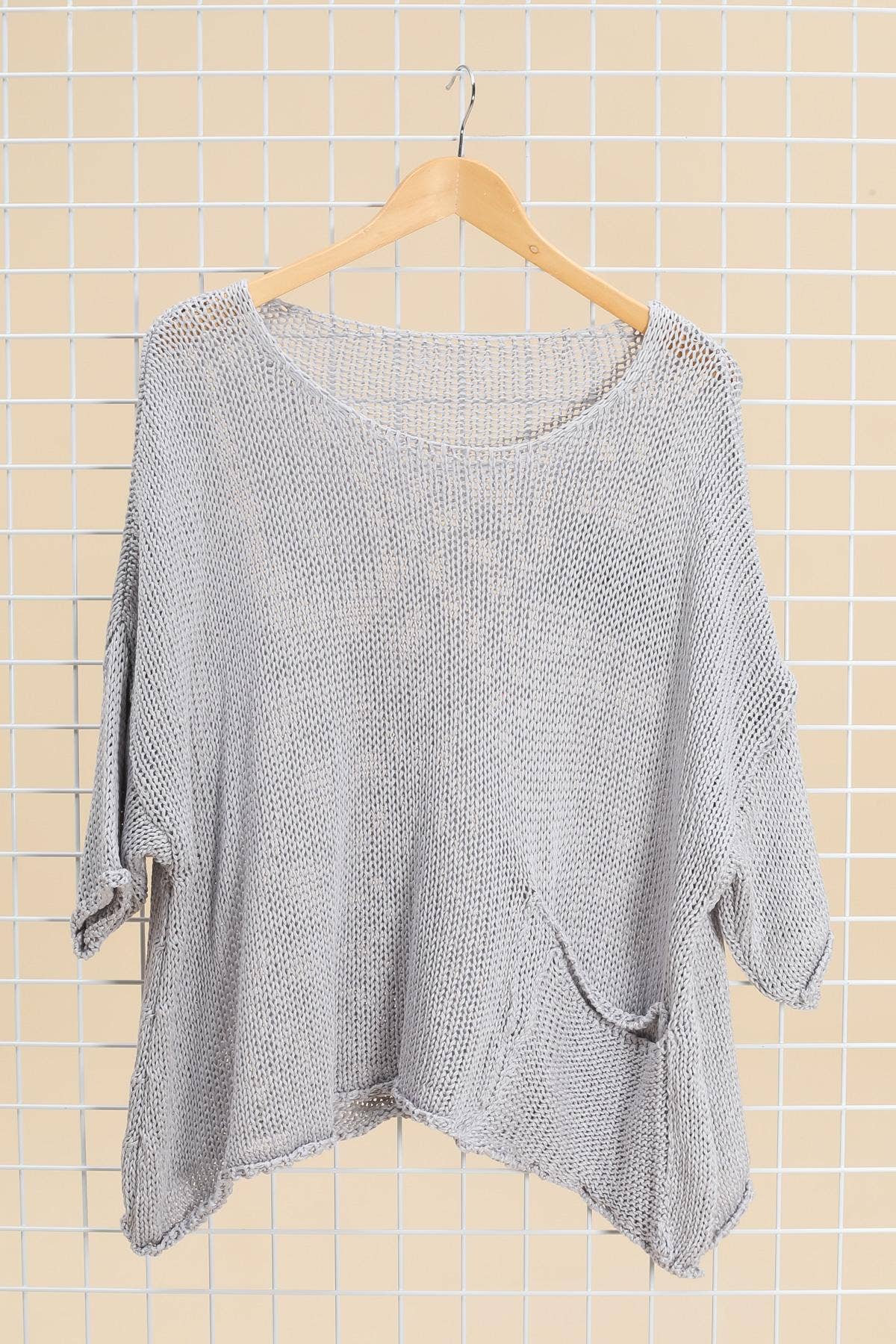 la maison des fibres naturelles - Wholesale Pullover-trui - Dames - Oversized katoenen trui met zakken 1520 100% katoen7