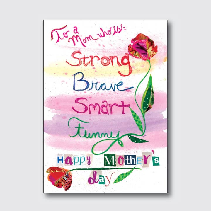 Strong Brave Mom for wholesale by Chique Lixo Greeting Cards