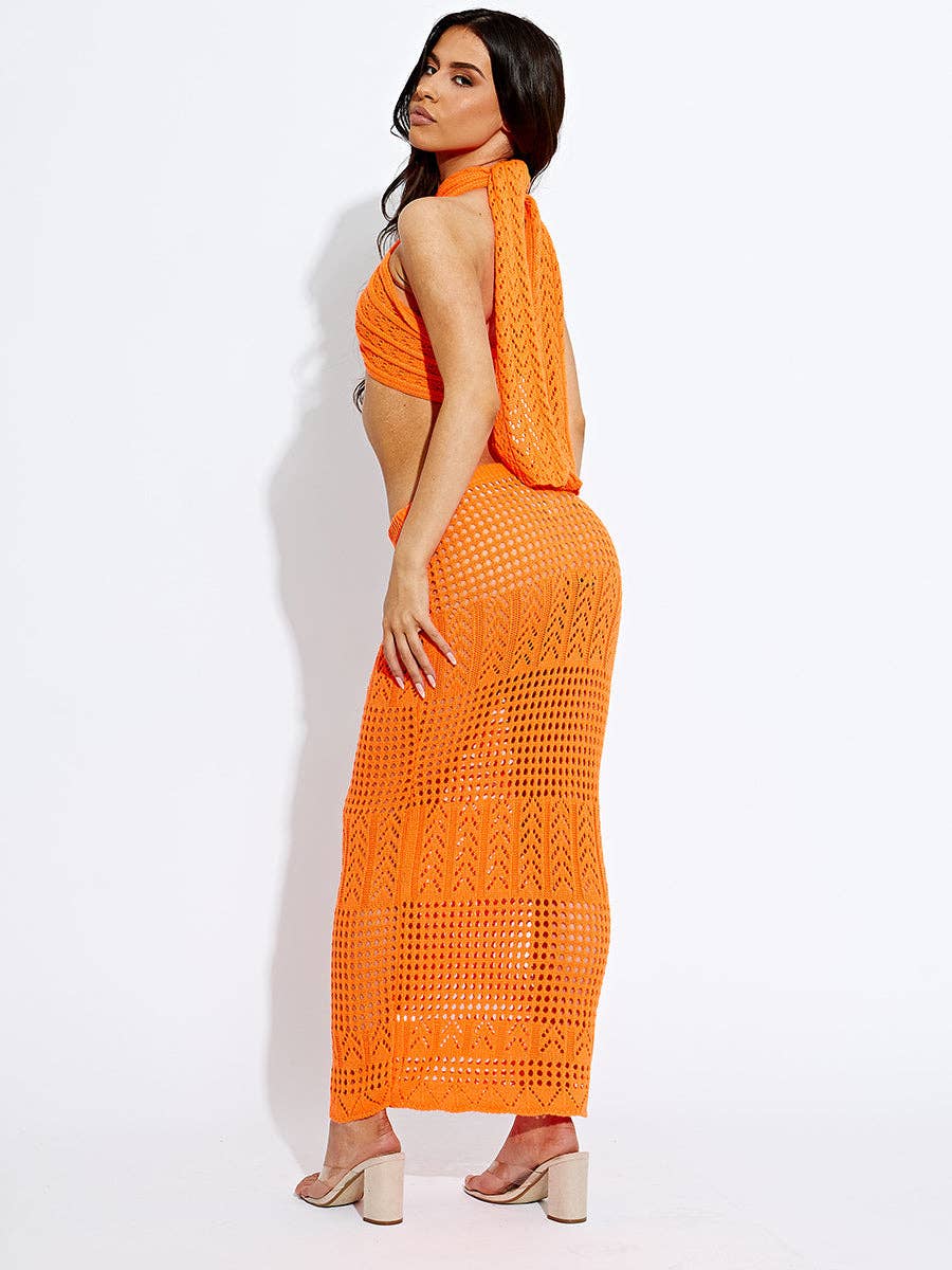 AX Labels - Wholesale Top & Skirt Set - Women's - Knitted Tie Knot Bandeau Bralet & Maxi Skirt Co-ord28