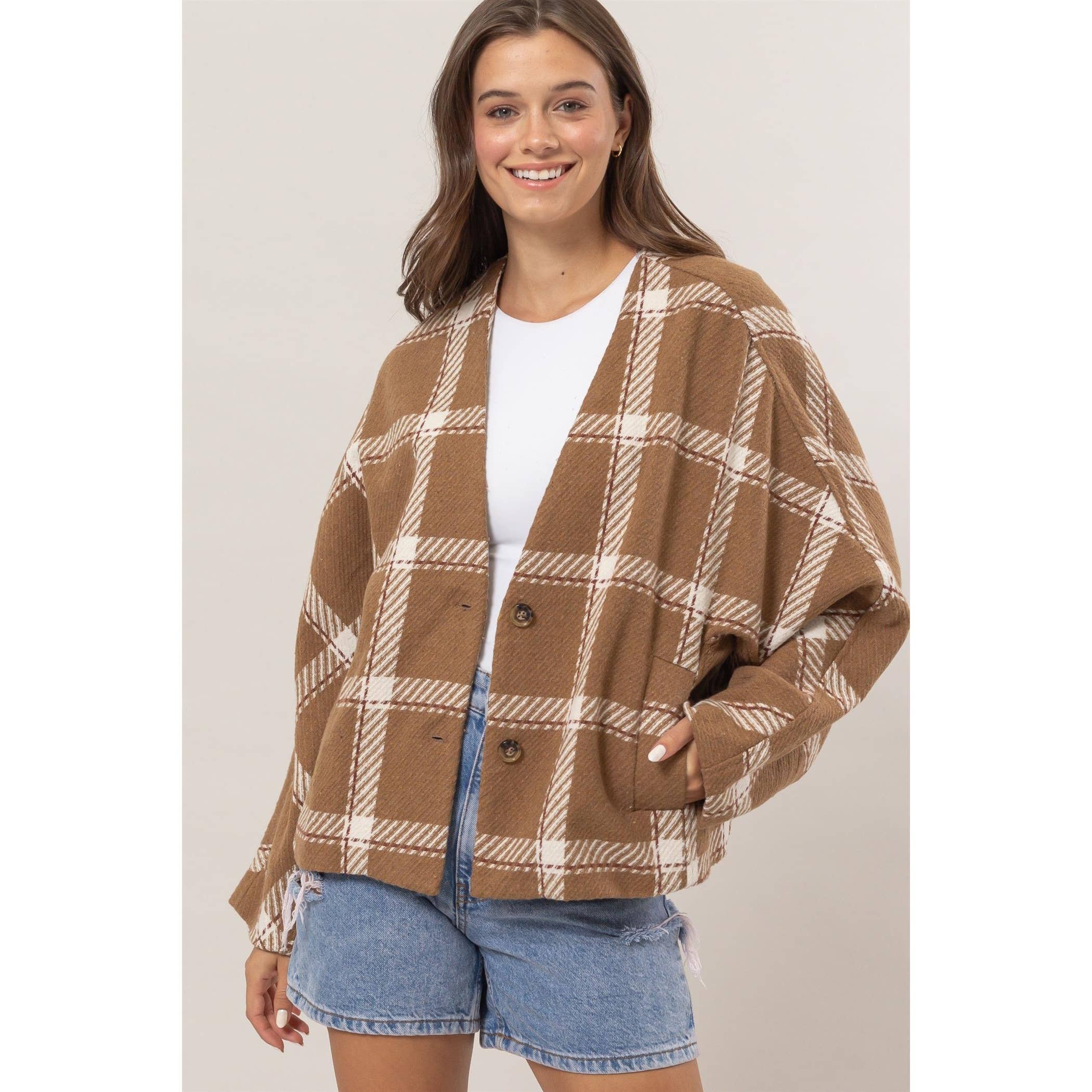 HYFVE – wholesale Jacka - Dam – Rutig Oversized Jacka12