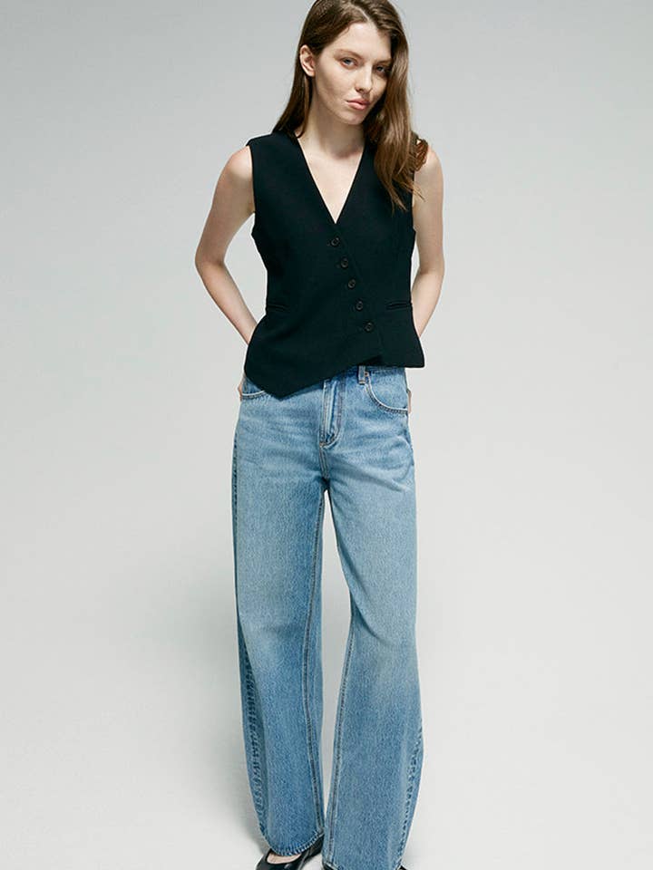 Slope Curve Jeans HJ039 for wholesale by Hey Joanie