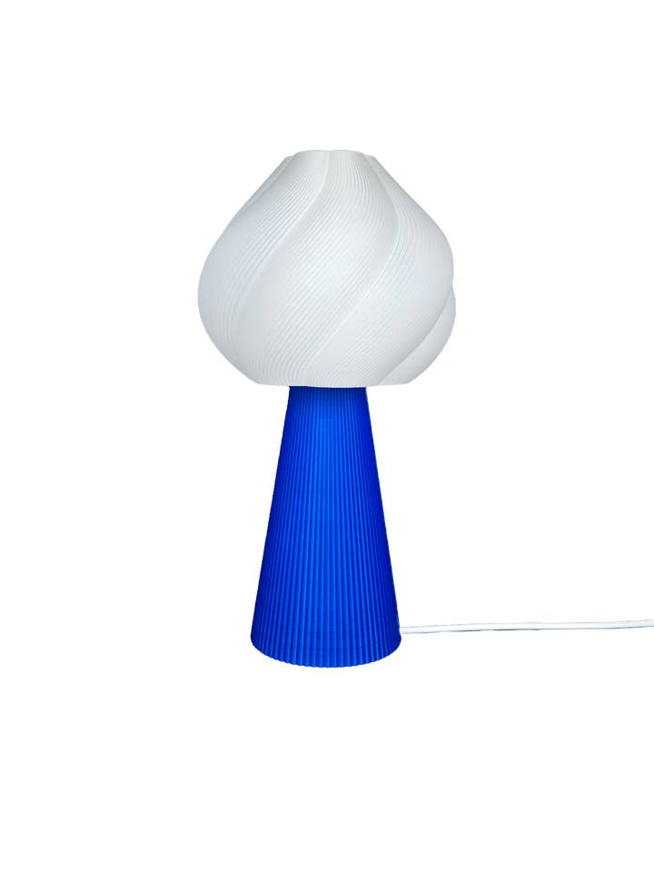 Bølget muslingedronning - Kongeblå og hvid for engroshandel hos Coast Fig