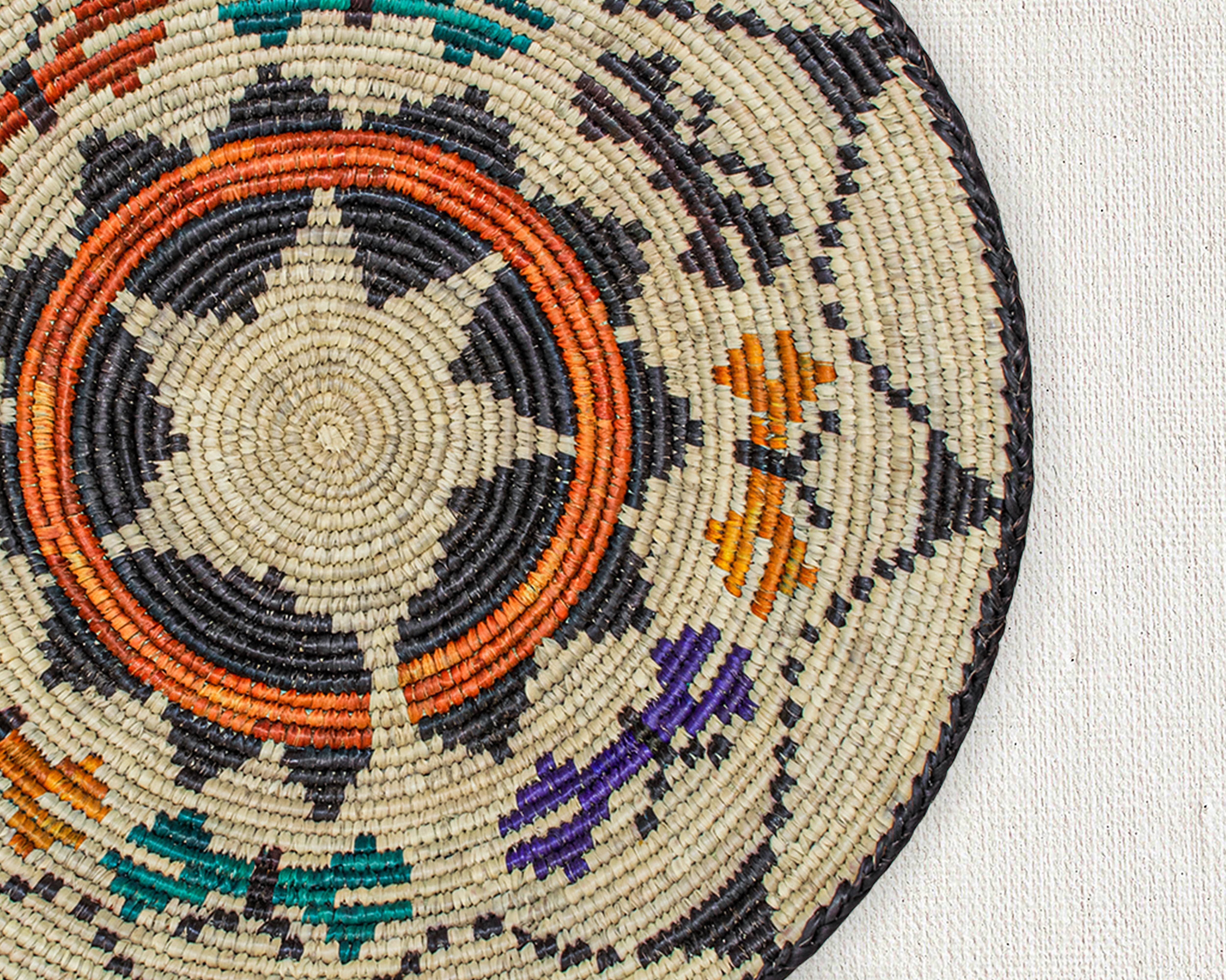 ArtisanalEmporiumLLC - Wholesale Wall Accent - 14" Handwoven Dancing Butterflies Bowl for Wall Basket Decor5