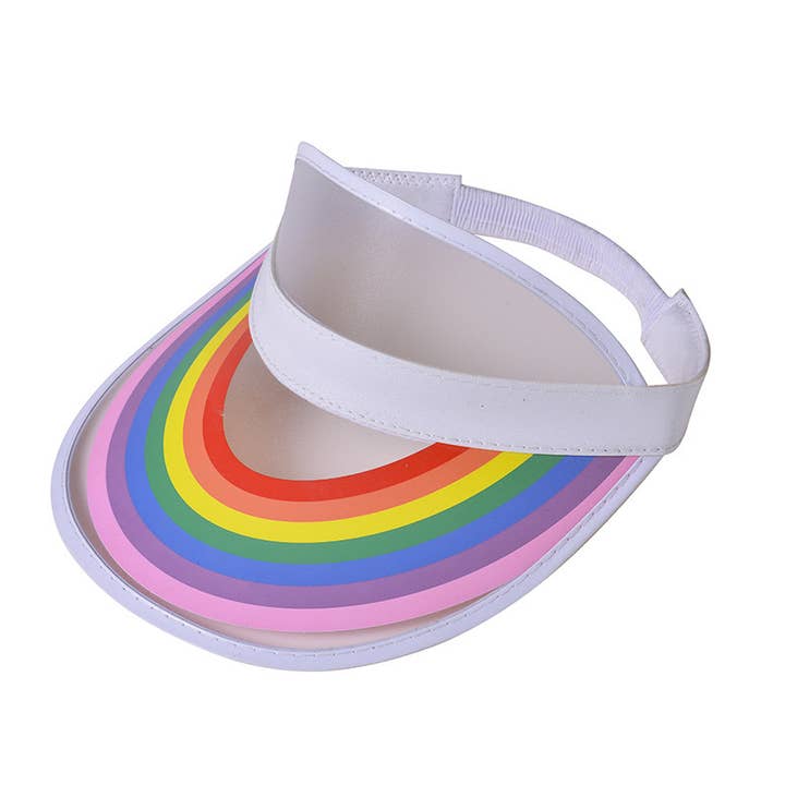 Mavi Bandz – wholesale Skärm - Dam – Ny Sommar Retro Regnbåge Klar Visir Hat
