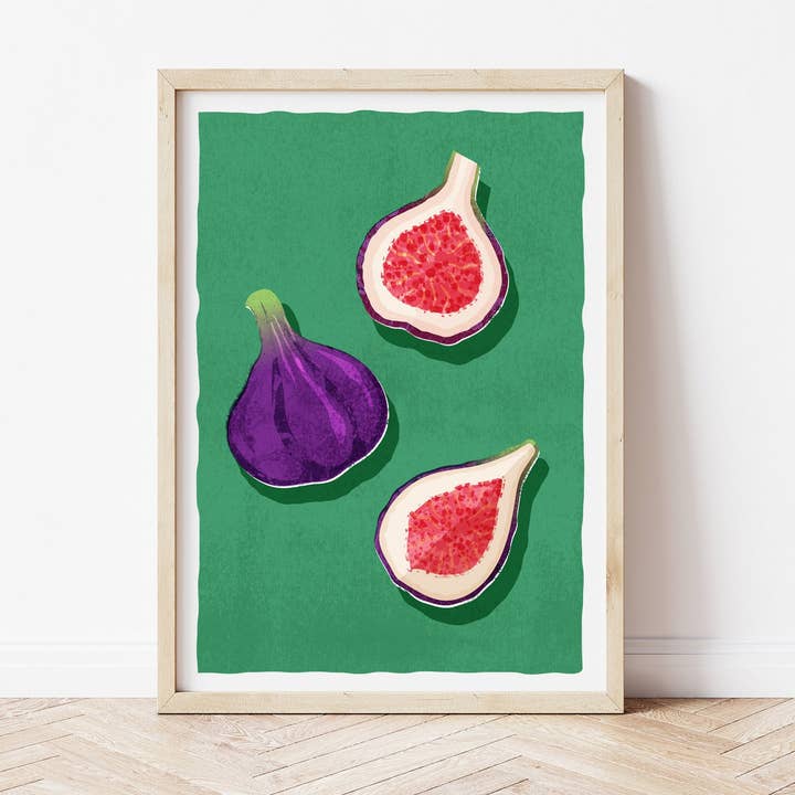 Fig Art Print/A3 for engroshandel hos Becca Kate Prints