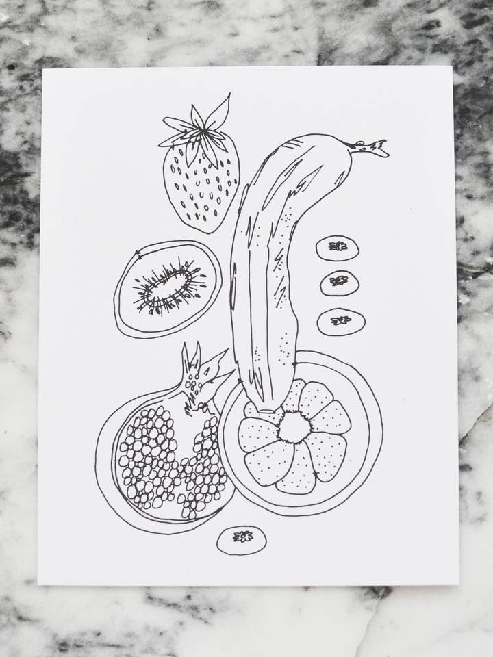 Frugt 8x10 Print for engroshandel hos Krista Pischner Studio