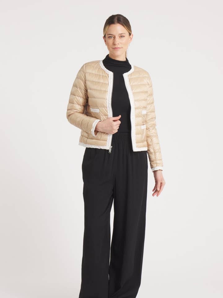 The Buckingham | Giacca imbottita | Cammello per la vendita all'ingrosso da parte di Cotes of London